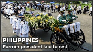 Former Philippine President Benigno Aquino buried in Manila [upl. by Eener]