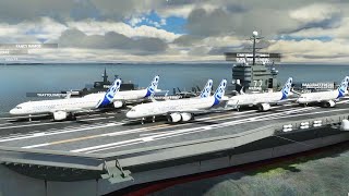 CARRIER OPERATIONS in Microsoft Flight Simulator Highly Realistic [upl. by Adriel]