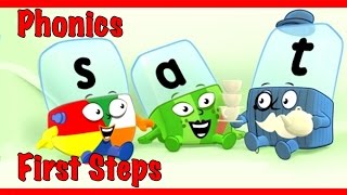 Alphablocks  Word Magic quotSATquot Red Learning Level Step 1 [upl. by Alleuqahs397]