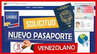 Cómo SOLICITAR nuevo PASAPORTE venezolano por 10 AÑOS ✅✈️🌏 [upl. by Suravat]