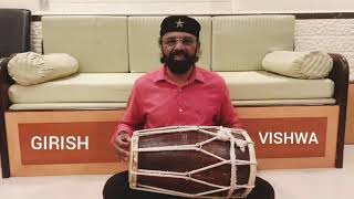 Girish vishwa  Basic lesson for dholak [upl. by Yensehc113]