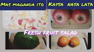 Fresh Fruit Salad Recipe  Filipino Style [upl. by Hanah805]