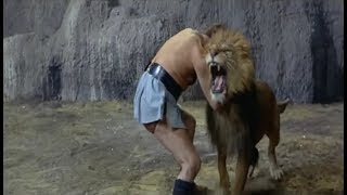 Human Vs Lion  clip da Ercole LInvicibile by FilmampClips [upl. by Eislel121]