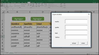 Como hacer formularios en Excel Con y sin programación [upl. by Oruntha225]