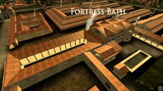 Animation of ancient Roman Fort in Caerleon Wales [upl. by Etiragram]