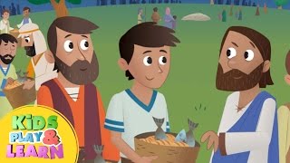 Jesus Feeds 5000  Bible For Kids [upl. by Devinna]