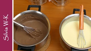 Pudding kochen  Pudding  Variationen  Schoko und Vanille [upl. by Kaliope]