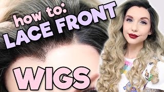 HOW TO LACE FRONT WIGS  Alexas Wig Series 6 [upl. by Eidnarb172]