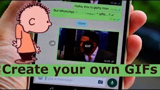 How to Create amp Send your OWN GIF in Whatsapp Whatsapp Latest Tricks [upl. by Glover533]