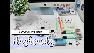 5 WAYS TO USE FLASHCARDS  studycollab alicia [upl. by Arel605]