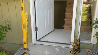 Jeld Wen Front Door Installation  Really crappy products and craftsmanship PART 1 [upl. by Marala]