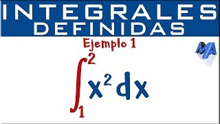 Integrales definidas  Ejemplo 1 [upl. by Joachima]