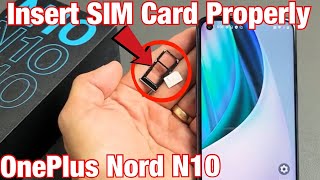 OnePlus Nord N10 How to Insert SIM Card amp Check Settings [upl. by Arvind]