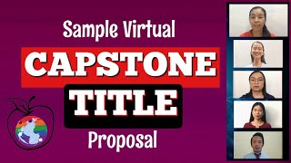 Sample Virtual Capstone Title Proposal  MerylC [upl. by Rexferd]