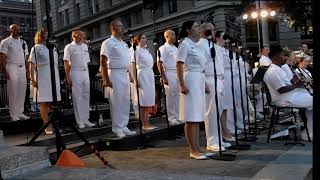 US Navy Band amp Sea Chanters Chorus  Armed Forces Medley July 27 2021 [upl. by Pattin]