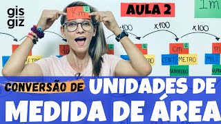 MEDIDAS DE ÁREA  CONVERSÃO DE UNIDADES DE MEDIDA DE ÁREA 02 [upl. by Lusar318]