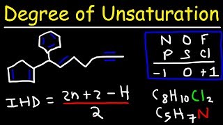 Degree of Unsaturation and Index of Hydrogen Deficiency [upl. by Giuliana]