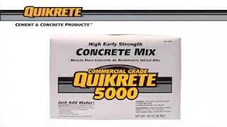 Quikrete 5000 Concrete Mix  White Cap [upl. by Neyud]