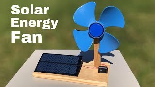 How to Make Solar Powered Electric Fan  DIY [upl. by Ettezzil]