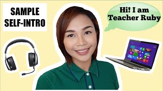 SELFINTRODUCTORY VIDEO for ESL TEACHING  Ruby Gonzales [upl. by Magdalena691]