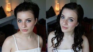 How to Clip in Hair Extensions in VERY Short Hair [upl. by Laird521]