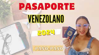 PASAPORTE VENEZOLANO PASO A PASO EXTRANJERO2024 [upl. by Harrow]