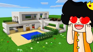 MINECRAFT 🏡 COMO HACER UNA CASA MODERNA [upl. by Rafaello]