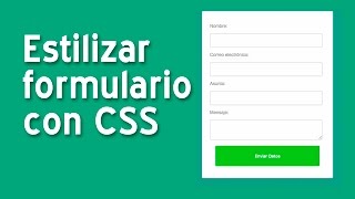 Diseñar un formulario básico con CSS [upl. by Moffat3]