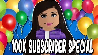 CELEBRATING 100K SUBS THANK YOU  Face Reveal  Roblox Amberry [upl. by Siravat]