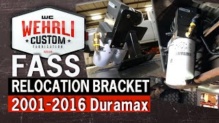 WCFabs Duramax FASS System Relocation Bracket [upl. by Conover133]