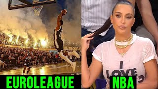 HOSTILE Fans Euroleague vs NBA [upl. by Aznofla]