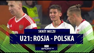 El Euro 2021 U21 Rosja  Polska Pechowy remis Polaków  Skrót spotkania [upl. by Aixela]