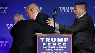 Donald Trump rushed off stage during rally in Nevada [upl. by Fee]