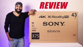 Sony Bravia X75 43 inch 4K Android TV 2021 Variant  Almost Perfect 🔥 [upl. by Hoo952]