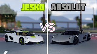 Koenigsegg Jesko Vs Jesko Absolut  Driving Empire  Comparison [upl. by Treulich]