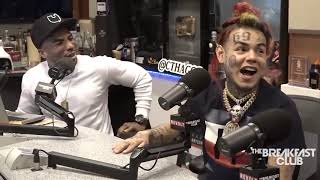 Tekashi 6ix9ine Acting quotGangstaquot during The Breakfast Club Interview [upl. by Athelstan]