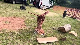 A fabulous range of wooden sculpture at Caerleon festival 2024 [upl. by Keavy]