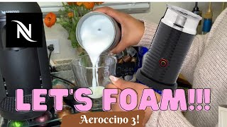 How To Foam Milk With Aeroccino 3 Make Coffee With Foam Tips amp Tricks  Easy Foamed Latte Recipe [upl. by Amado]