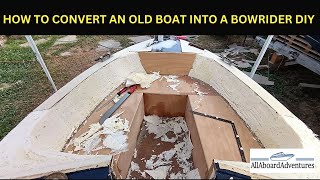 Boat conversion into Bowrider [upl. by Jarita]