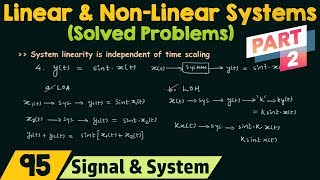 Linear and NonLinear Systems Solved Problems  Part 2 [upl. by Aitnohs]