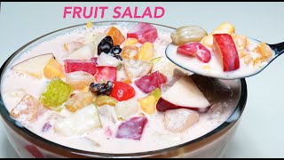 FRUIT SALAD FILIPINO STYLE  CREAMY FRUIT SALAD [upl. by Callery]