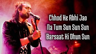 Barsaat Ki Dhun Lyrics Jubin Nautiyal  Karishma Sharma Gurmeet Choudhary Rashmi Virag Rochak K [upl. by Ettena]