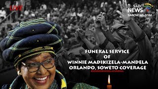 Mama Winnie MadikizelaMandela funeral coverage Johannesburg 14 April 2018 [upl. by Denae]