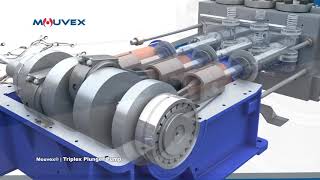 Mouvex Triplex Plunger Pump  How It Works Video [upl. by Khorma172]