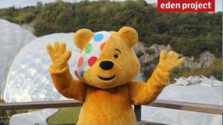 Pudsey Bear visits the Eden Project [upl. by Garihc315]