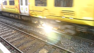 Merseyrail 507 009 making arcs at Birkdale station [upl. by Itsur]