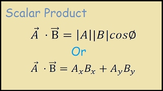 Calculating a Scalar Product Example [upl. by Trixie]