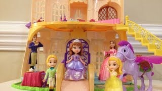 Sofia the First Magical Talking Castle Unboxing and Review [upl. by Risteau]