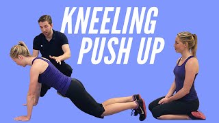 Kneeling Push Up how to do it perfectly and the three most common mistakes [upl. by Strong845]