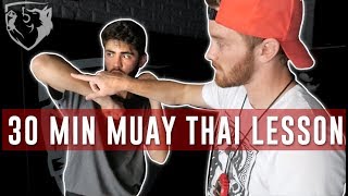 Muay Thai Training 101 Full Beginners Class [upl. by Aitra]